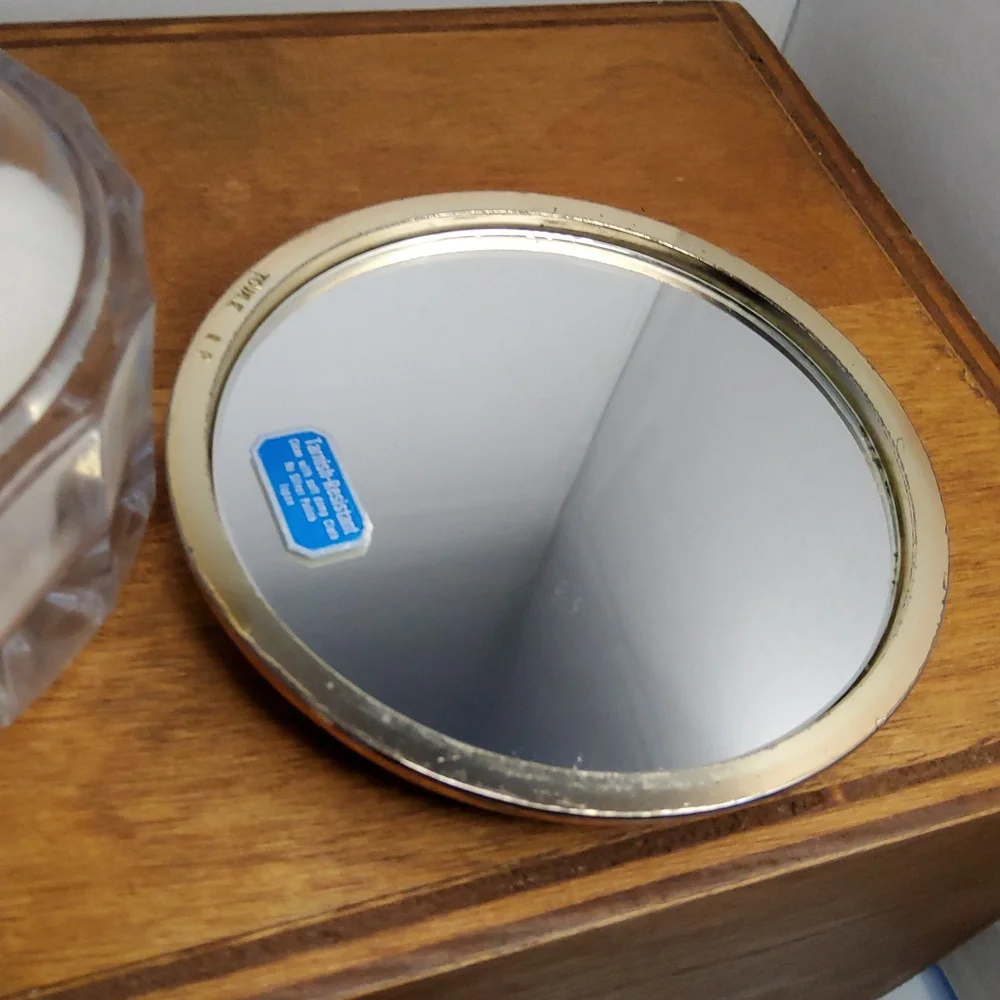 VintageTowel Rosegold Plated Vanity Jar. Japan